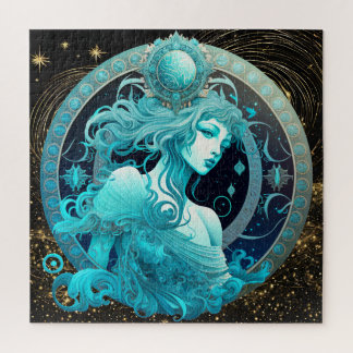 Zodiac teken Aquarius puzzel, 20 "x20" 676 stuks. Legpuzzel