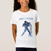 Zodiac-teken Aquarius Ringer T-Shirt (Voorkant)