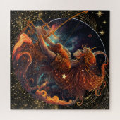 Zodiac teken Boogschutter puzzel, 20 "x20" 676 stu Legpuzzel (Horizontaal)