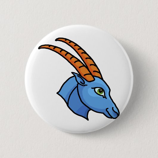 Zodiac-teken Capricorn Ronde Button 5,7 Cm (Voorkant)