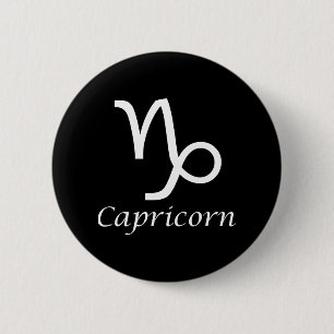 Zodiac-teken "Capricorn" Ronde Button 5,7 Cm