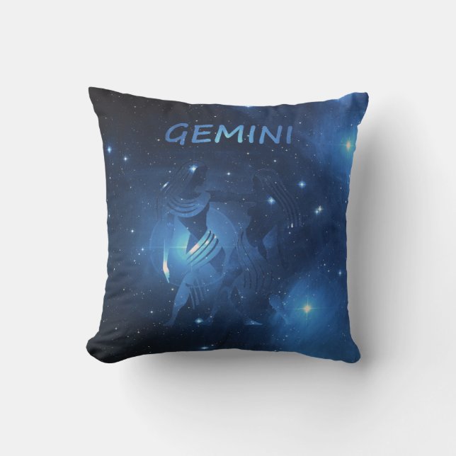 Zodiac-teken Gemini Kussen (Voorkant)