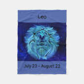 Zodiac-teken Leo Fleece Deken (Voorkant)