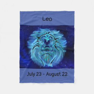 Zodiac-teken Leo Fleece Deken