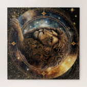 Zodiac teken Leo puzzel, 20 "x20" 676 stuks. Legpuzzel (Horizontaal)