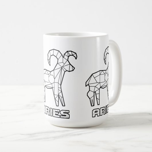 Zodiac Teken Mok: Ram Koffiemok (Voorkant rechts)