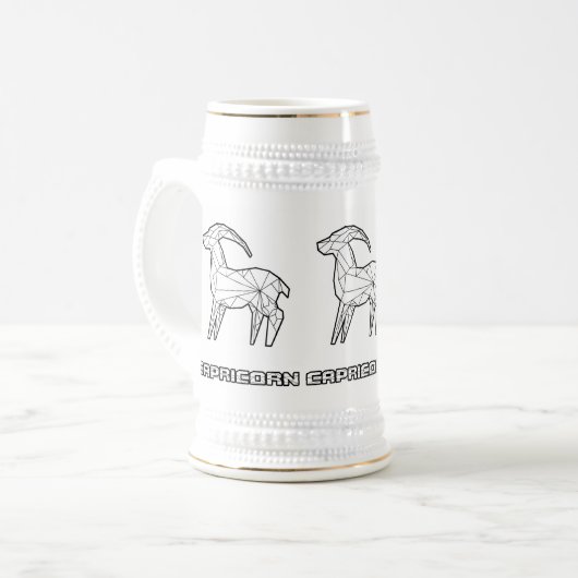 Zodiac Teken Mok: Steenbok Bierpul (Voorkant links)