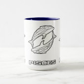 Zodiac Teken Mok: Vissen Mok (Midden)