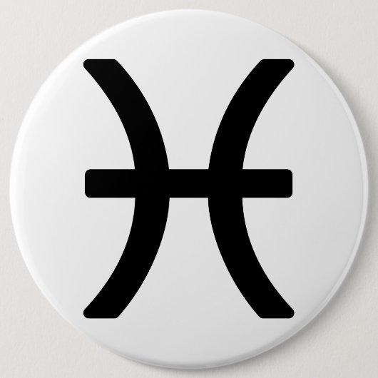 Zodiac-teken Pisces Ronde Button 6,0 Cm (Voorkant)