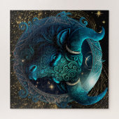 Zodiac teken Stier puzzel, 20 "x20" 676 stuks. Legpuzzel (Horizontaal)