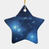 Zodiac-teken Taurus Keramisch Ornament (Achterkant)