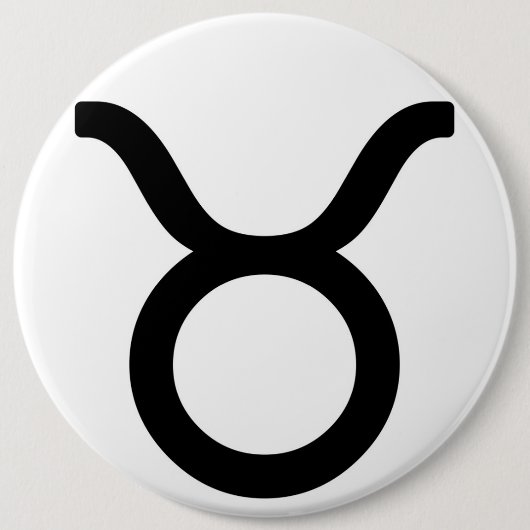 Zodiac-teken Taurus Ronde Button 6,0 Cm (Voorkant)