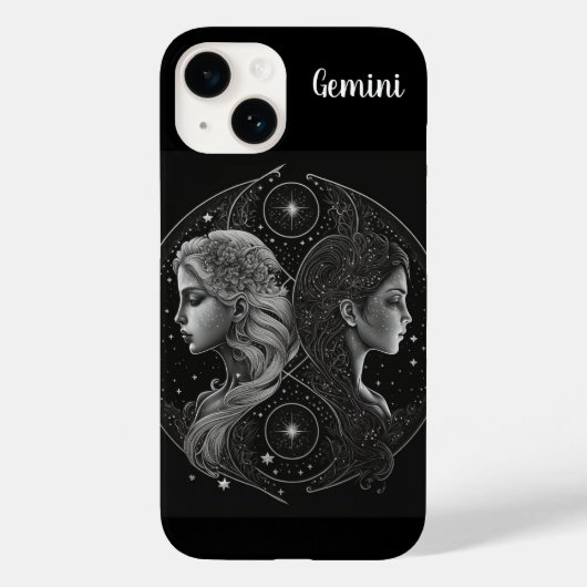 Zodiac teken telefoonhoes, gepersonaliseerde telef Case-Mate iPhone case (Achterkant)