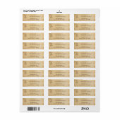 Zodiac teken Tweelingen retour adres labels (Full Sheet)