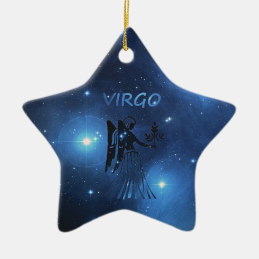 Zodiac-teken Virgo Keramisch Ornament (Voorkant)