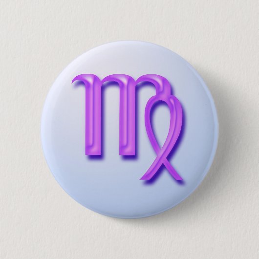 Zodiac-teken Virgo Ronde Button 5,7 Cm (Voorkant)