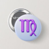 Zodiac-teken Virgo Ronde Button 5,7 Cm (Voorkant /achterkant)