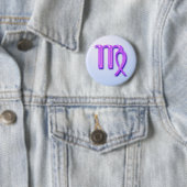 Zodiac-teken Virgo Ronde Button 5,7 Cm (In situ)