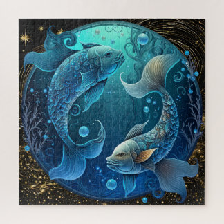 Zodiac teken Vissen puzzel, 20 "x20" 676 stuks. Legpuzzel