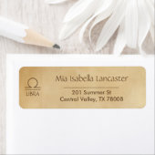 Zodiac teken Weegschaal - retour adres labels (Insitu)