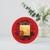 Zodiac-tekens Yin Yang B Chinese Tiger Year 2022 R Kaart (Staand voorkant)