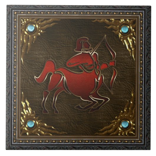 Zodiac Tile - Sagittarius Tegeltje (Voorkant)