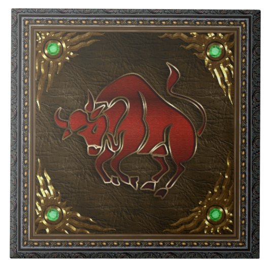 Zodiac Tile - Taurus Tegeltje (Voorkant)