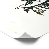 Zodiac Toile Art w/A Woman & The Libra Scales Poster (Hoek)