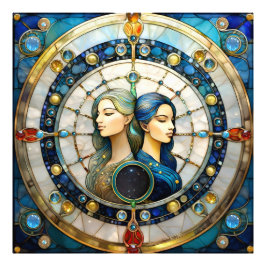 Zodiac - Tweeling De Tweeling Foto Afdruk