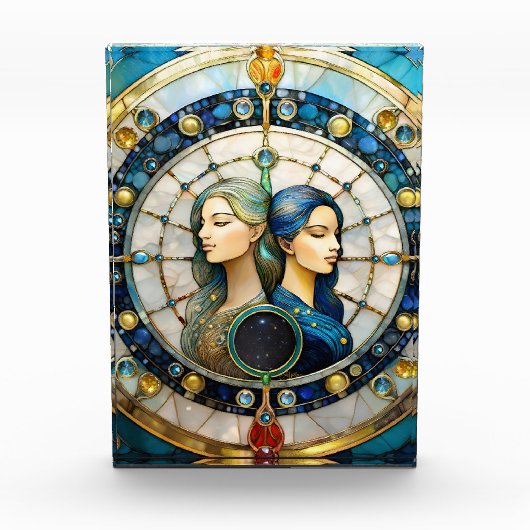 Zodiac - Tweeling De Tweeling Fotoblokken (Voorkant)