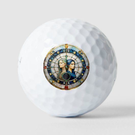 Zodiac - Tweeling De Tweeling Golfballen (Voorkant)