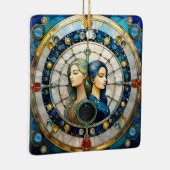 Zodiac - Tweeling De Tweeling Keramisch Ornament (Rechts)