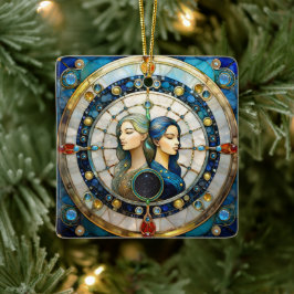 Zodiac - Tweeling De Tweeling Keramisch Ornament