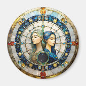 Zodiac - Tweeling De Tweeling Magneet (Voorkant)