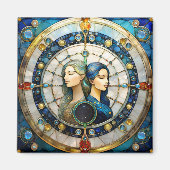 Zodiac - Tweeling De Tweeling Magneet (Voorkant)
