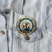 Zodiac - Tweeling De Tweeling Ronde Button 7,6 Cm (In situ)