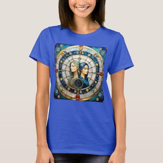 Zodiac - Tweeling De Tweeling T-shirt (Voorkant)