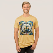 Zodiac - Tweeling De Tweeling Tri-Blend Shirt (Voorkant volledig)