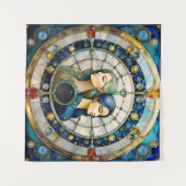 Zodiac - Tweeling De Tweeling Wandkleed (Voorkant (horizontaal))