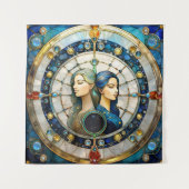 Zodiac - Tweeling De Tweeling Wandkleed (Voorkant)