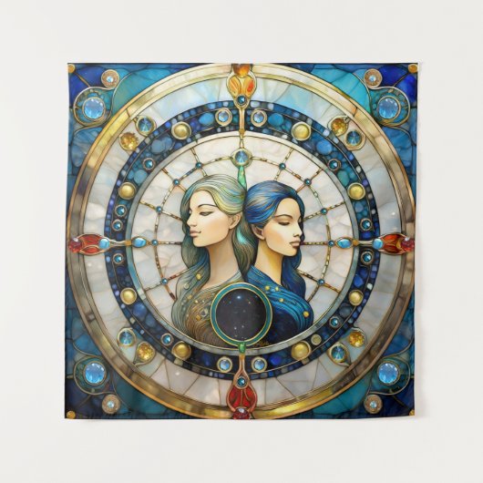 Zodiac - Tweeling De Tweeling Wandkleed (Voorkant)