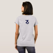 Zodiac Typographic Apparel T-shirt (Achterkant volledig)