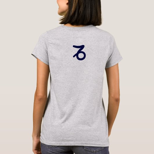 Zodiac Typographic Apparel T-shirt (Achterkant)