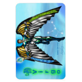 Zodiac Universe - 4 x 6 Virgo Magnet. Magneet (Verticaal)