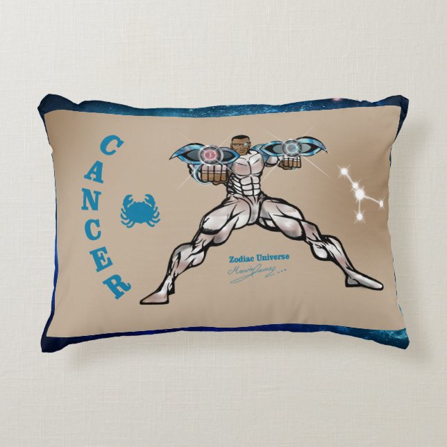 Zodiac Universe Cancer Accent Pillow Kussen (Voorkant)