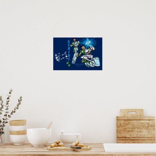 Zodiac Universe - Poster Gemini (Keuken)