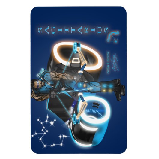 Zodiac Universe - Sagittarius Magnet Magneet (Verticaal)