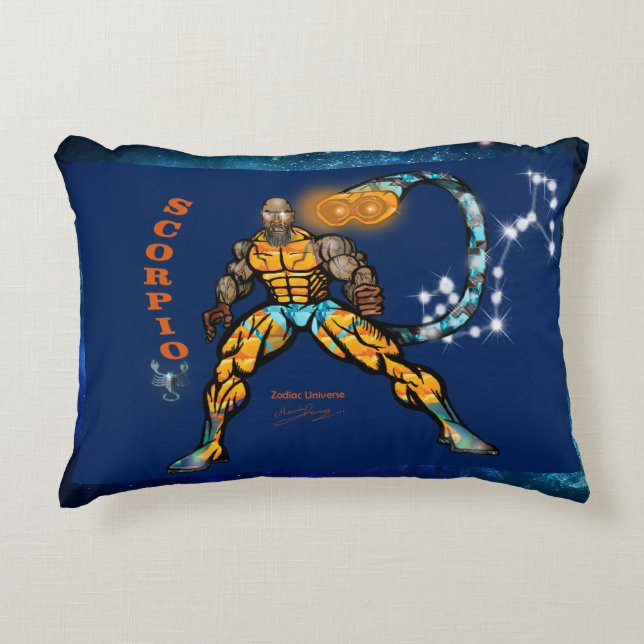 Zodiac Universe-Scorpio Accent Pillow Accent Kussen (Voorkant)