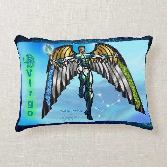 Zodiac Universe-Virgo Accent Pillow Kussen (Voorkant)