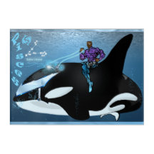 Zodiac Universe Vissen - Acryl Wandkunst